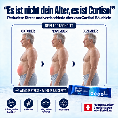 Supercalm Mix für gesunde Cortisol Werte und leichteres Abnehmen für Männer